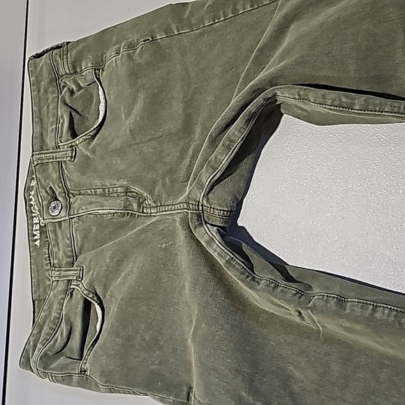 American Eagle Green size 8 360 super stretch jeggings - Picture 5 of 8